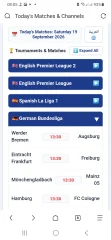 Today's Football Matches Schedule Script - HTML CSS JS
