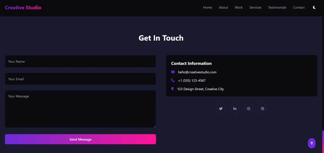 Creative Studio - Modern Portfolio Template — screenshot 1