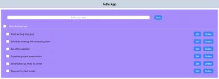 To Do App