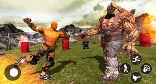 Fighting Gorilla vs Monster