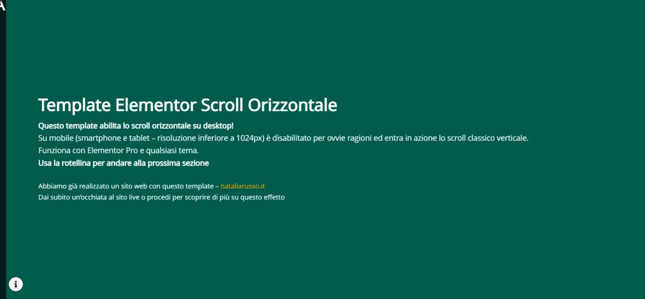 Elementor Horizontal Scroll — screenshot 1