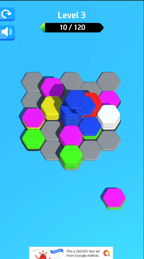 Hexa Sort 3D Puzzle Trending Game Unity Source Code — screenshot 4