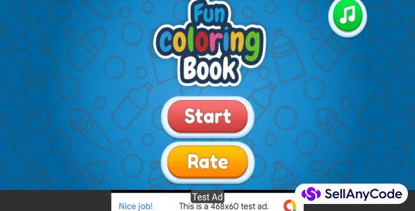 Fun Coloring Book Game Android Studio Project with AdMob Ads + Ready to Publish