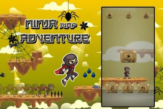 Ninja Jump Adventure 64 Bit - Android iOS with AdMob