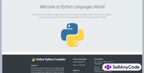 Online Python Compiler — cover