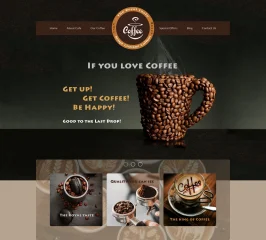 Cafe Coffee House - Coffee Shop PSD Template
