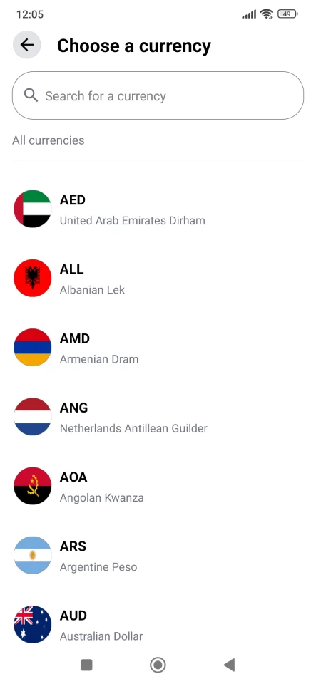 Currency Converter & Prices Tracker — screenshot 3