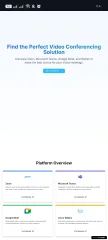 Video Conferencing Comparison Landing Page