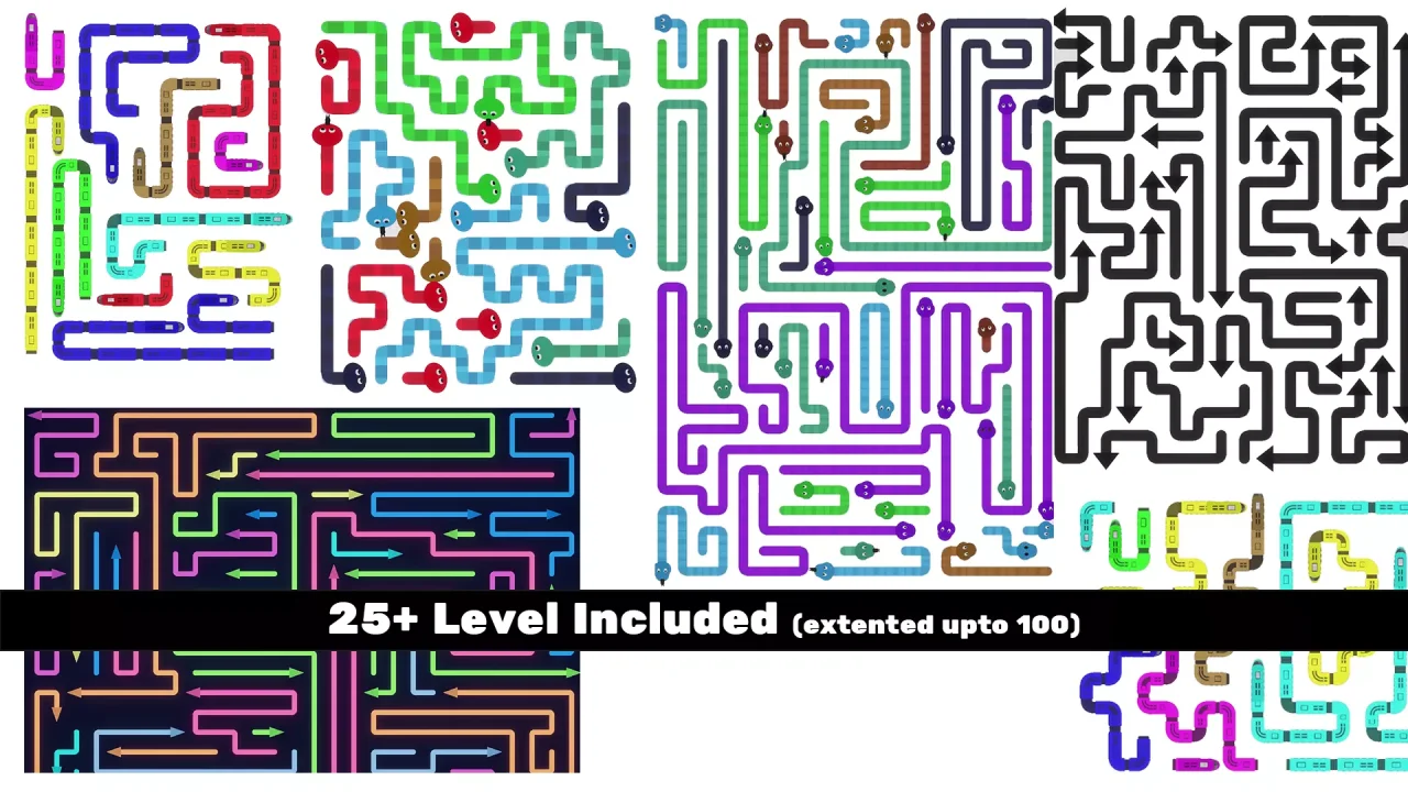 Escape Arrow & Snake Puzzle | Template + Editor — screenshot 3