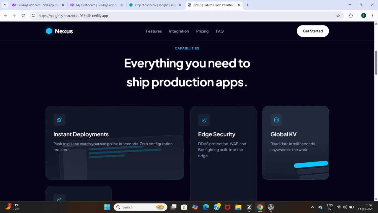 Nexus Premium SaaS Landing Page Template — screenshot 2