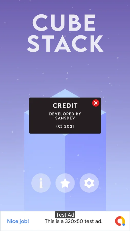 Cube Stack Game Source Code — screenshot 6