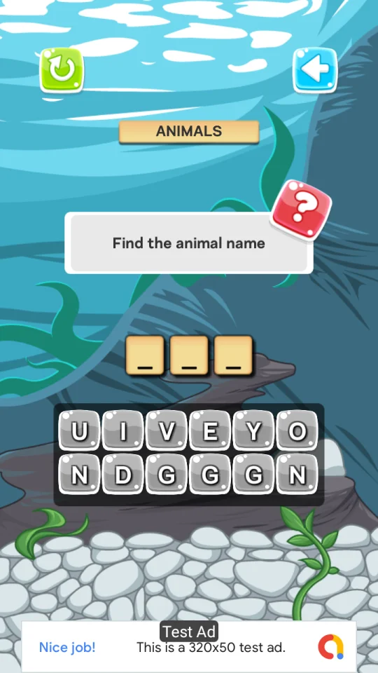 Word Quiz Game (Unity+AdMob+Android+iOS) — screenshot 2