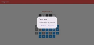 Hangmania - Classic Word Puzzle Game (Flutter + AdMob)
