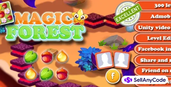 Magic Forest-Match 3 Puzzle Unity 2020.3.3f1- 64 Bit Enabled — cover