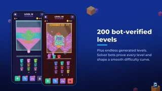 Voxel Sand: 3D Sand Sort Puzzle, Unity Game Template