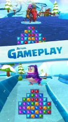 Jewel Match 3 - Penguin Story Match-3 Game