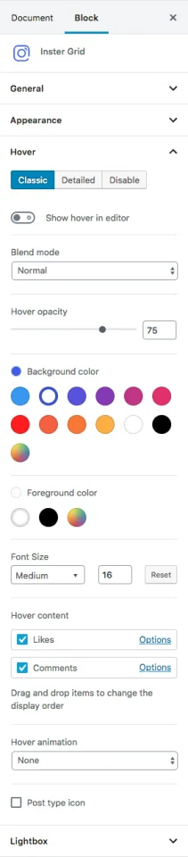 Inster – Instagram Block for WordPress Gutenberg Editor — screenshot 3