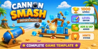 Cannon Smash - 1000 Levels Editor Unity Code