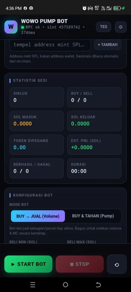 Crypto Volume & Market Cap Booster for Solana, Bas — screenshot 3