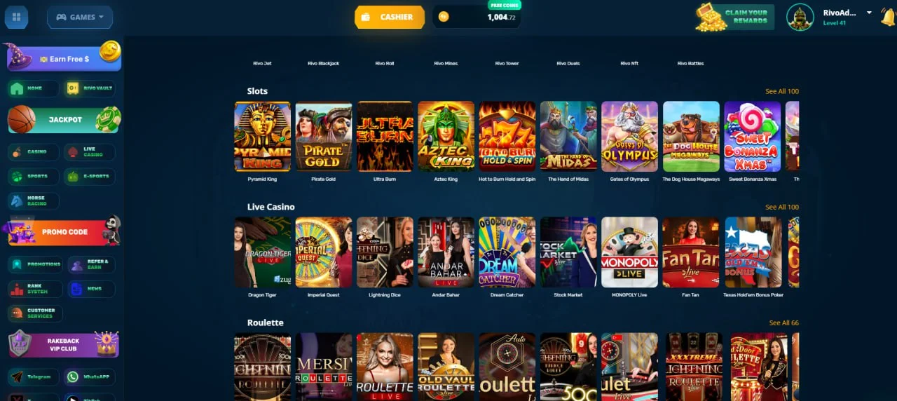 Rblxroll Crypto Casino — screenshot 1