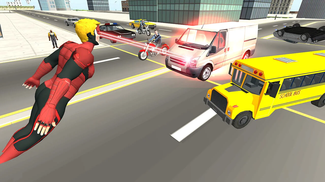 Flying Superhero Revenge: Grand City Captain Game — screenshot 1