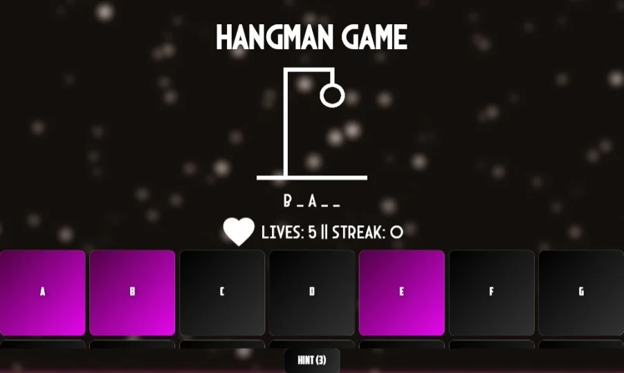 Modern Hangman Game - Classic Word Puzzle (Flutter 3.27+ Ready) — screenshot 3