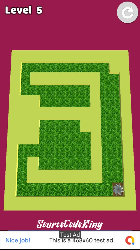 Grass Cutter Unity Source Code (AdMob + Unity Ads) — screenshot 4