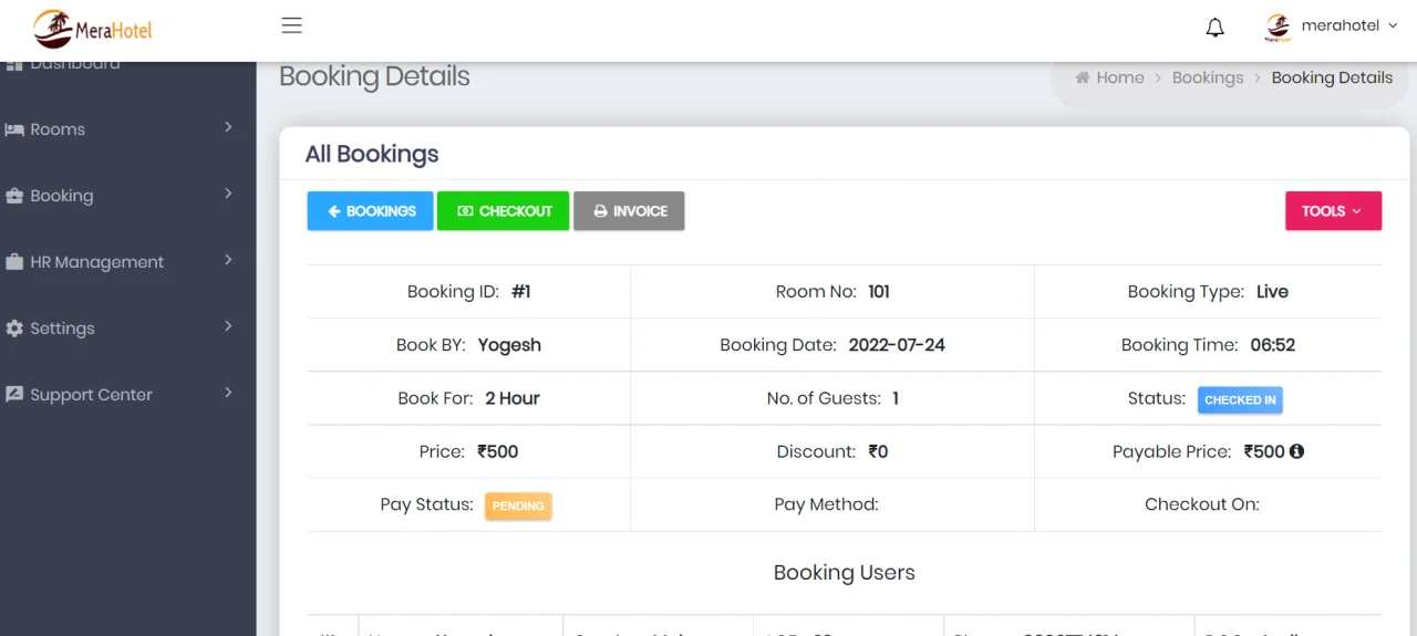 MeraHotel - A Multi Hotel Management SaaS — screenshot 5