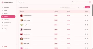 Fleurisse Luxury Floral E-Commerce UI
