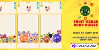 Fruit Merge Drop Puzzle