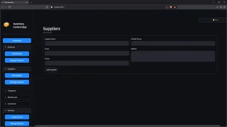 Inventory Control App Streamlit Python
