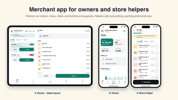 FleetFork - Food & Grocery Delivery Flutter UI Kit — screenshot 3