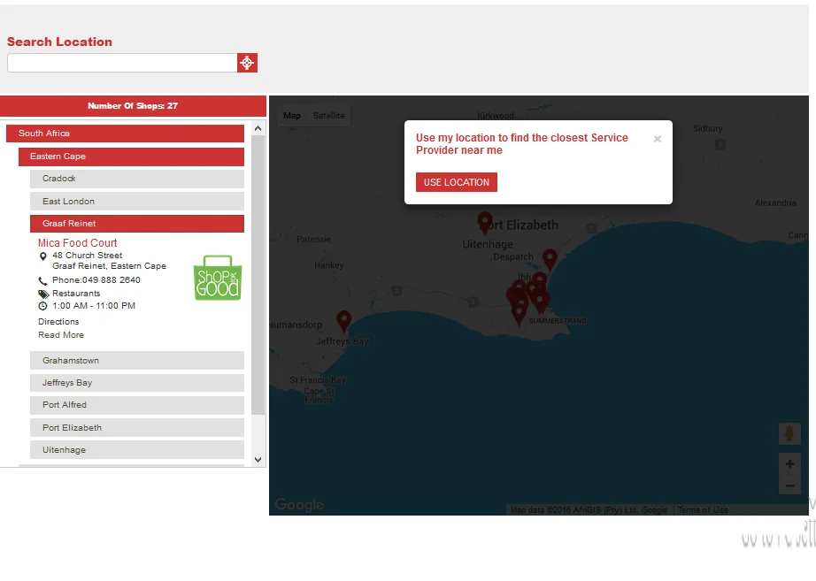 Store Locator (Google Maps) for WordPress — screenshot 2