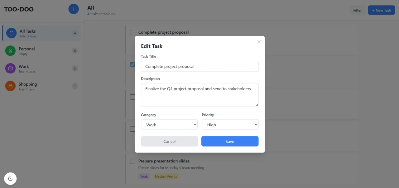 TODO — screenshot 3