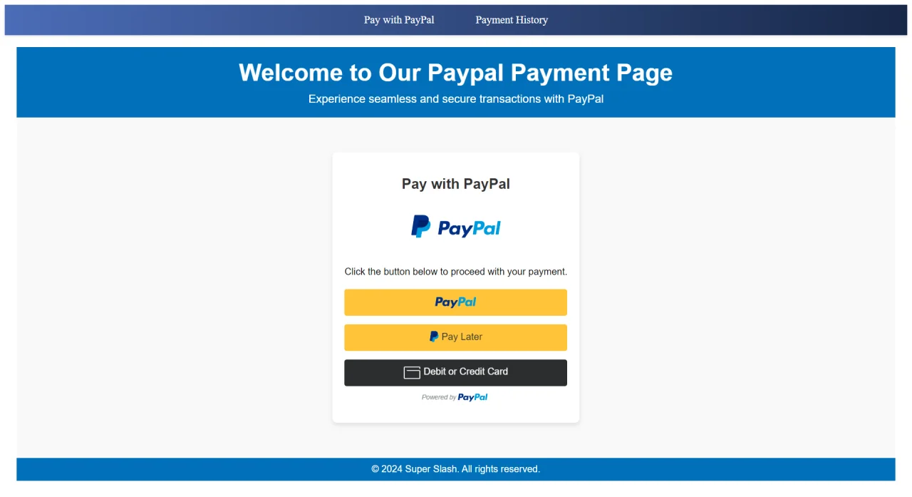PayPal Payment Integration with Angular and .NET 8 API — screenshot 1