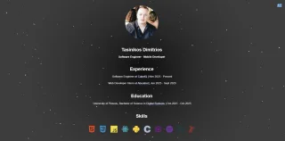 React Minimal Portfolio (CV Type)