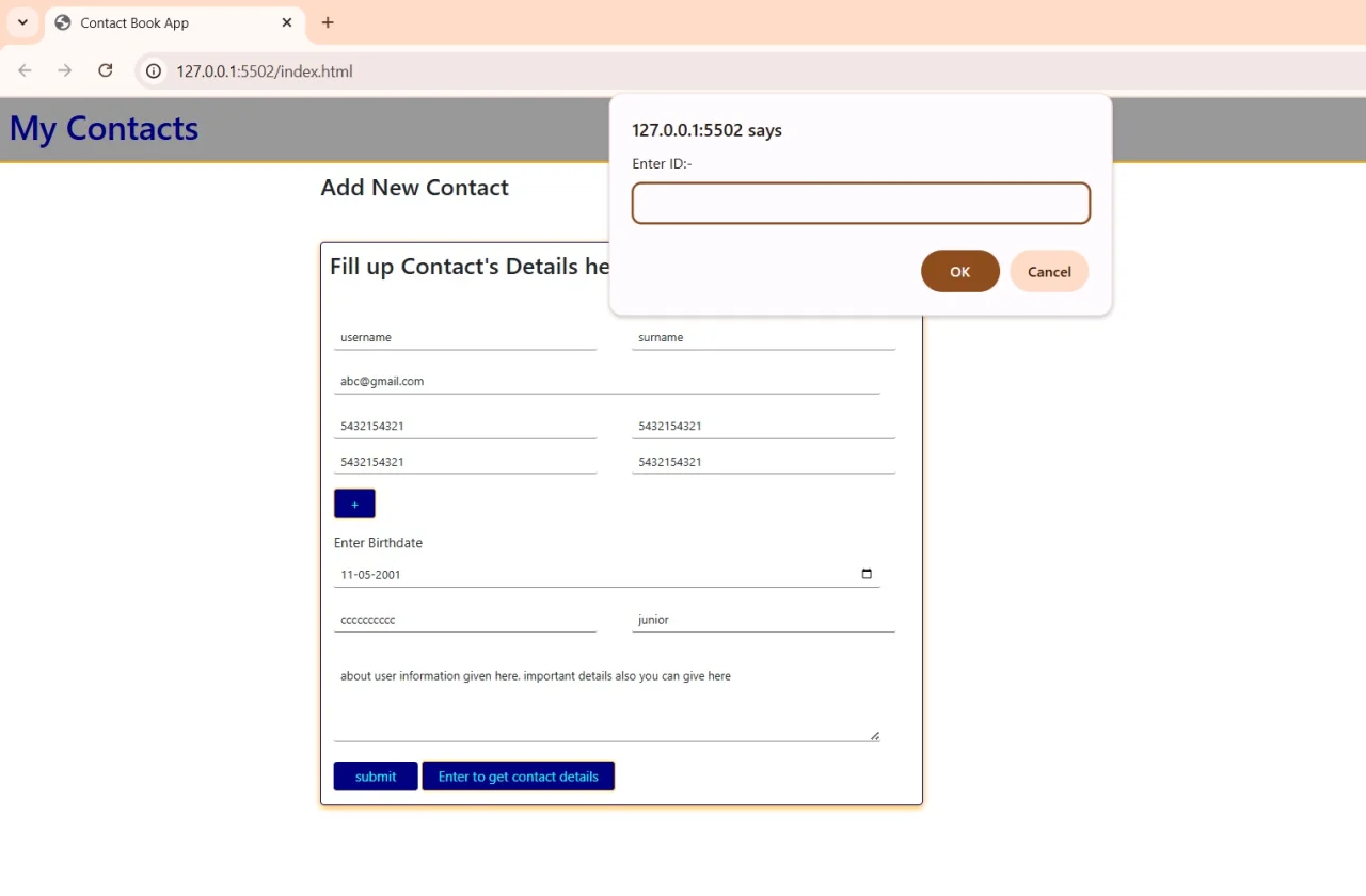 Contact Form — screenshot 6