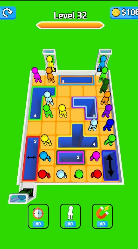 Drop People 3D Hole Puzzle Game Unity Source Code — screenshot 8