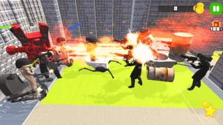 Merge Master Toilet War Fight