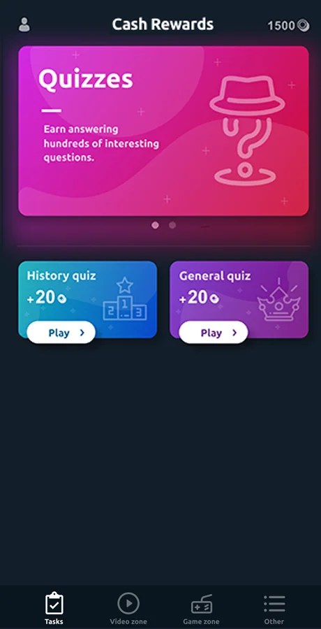 Premium Rewards App - CPI Offers System & Rewards App & HTML5 Mini Games + PHP Laravel Admin Panel — screenshot 1