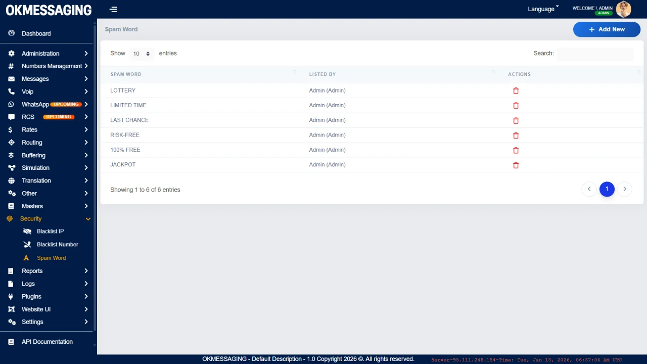 OKMESSAGING Enterprise Grade Omni-Channel CPaaS Platform (SMS, Voice, WhatsApp) — screenshot 8