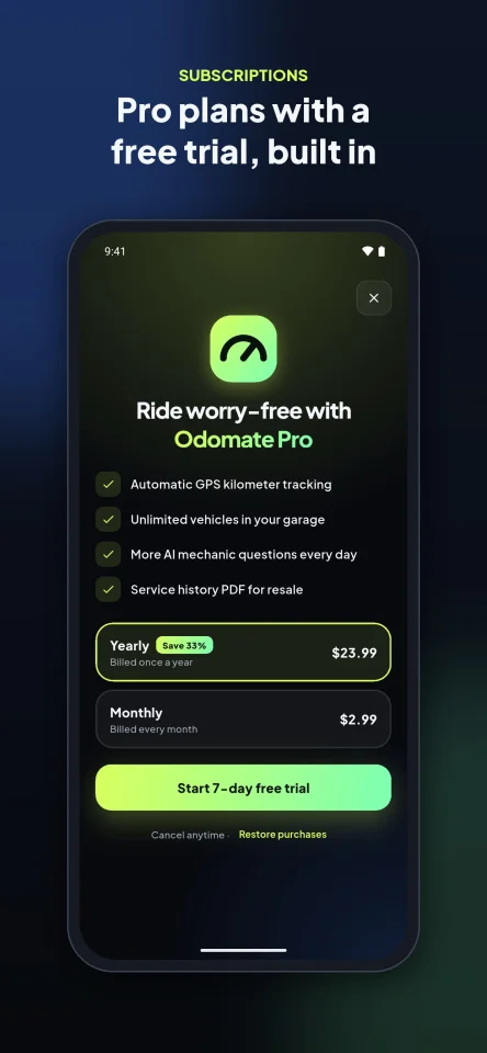 Odomate - Car & Motorcycle Service Reminder App | Flutter + Laravel Admin Panel — screenshot 9