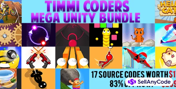 Timmi Coders Mega Unity Bundle 17 Source Codes Worth $1763 -83% Off Now! $49