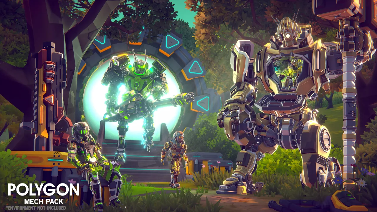 POLYGON - Mech Pack - Low Poly 3D Art by Synty — screenshot 3