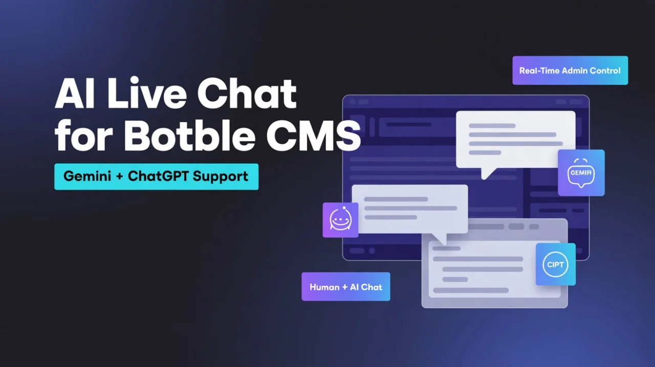 AI Live Chat Plugin for Botble CMS Gemini & ChatGPT Powered Customer Support — screenshot 2
