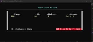 Resturant Management System