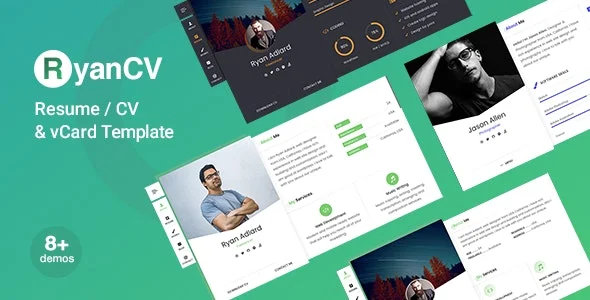RyanCV - Resume WordPress Theme — screenshot 1