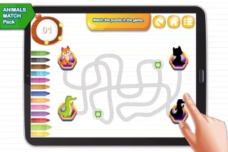 Animals Match Maze Pack