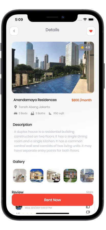 HomeRental - Full Flutter v.2.10 App with Chat | Web Admin Panel — screenshot 3