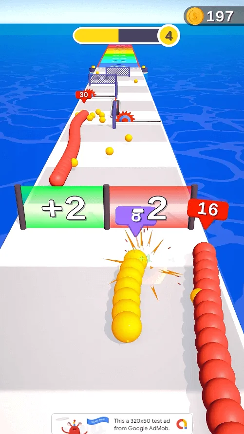 Snake Rush 3D Unity Game + AdMob — screenshot 3